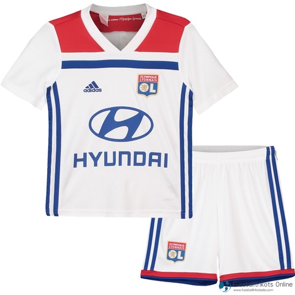 Lyon Trikot Heim Kinder 2018-19 Weiß Fussballtrikots Günstig